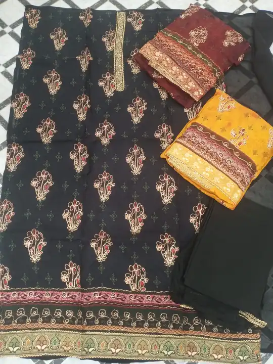 Organja  suit. Riyon salwar. Pure duppta uploaded by business on 7/5/2023