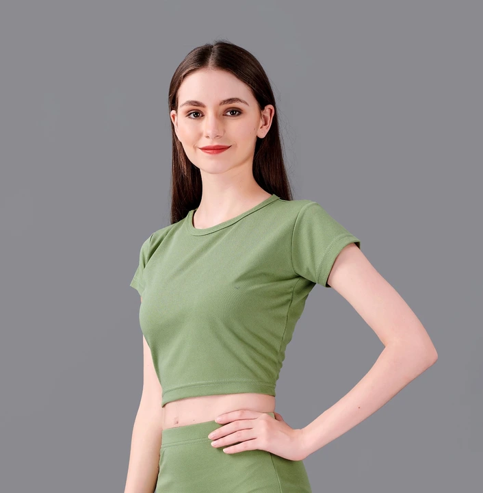 New style fancy crop t-shirt uploaded by Jye Ambe textile on 7/5/2023