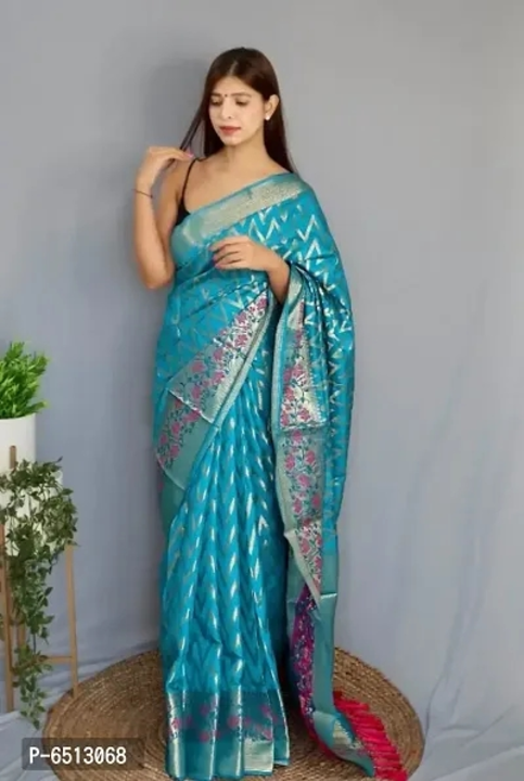 Pure Banarasi Silk Sarees With Blouse Piece uploaded by All sale fashion on 7/5/2023