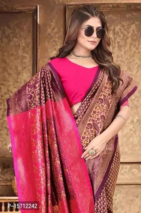 Festive Art Silk Jacquard Sarees with Blouse Piece uploaded by wholsale market on 7/5/2023