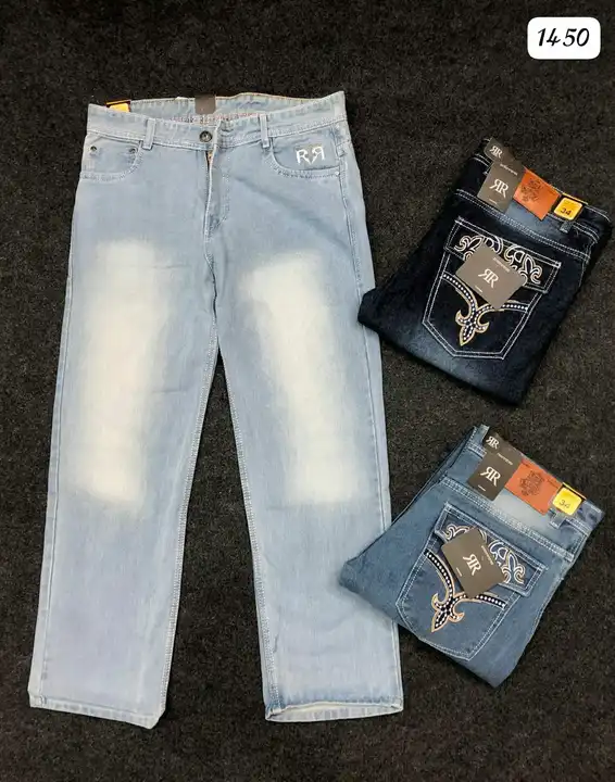 Men's premium straight fit jeans  uploaded by BLACKVELVET on 7/5/2023