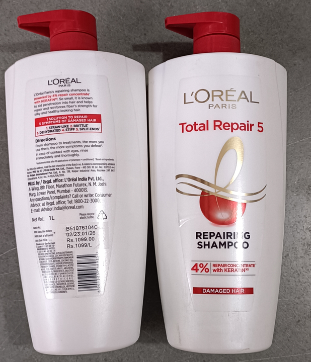 LOREAL SHAMPOO 1 LTR MRP 1099  uploaded by MK TRADERS on 7/5/2023