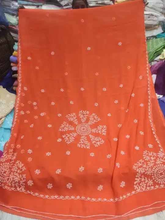Sarees uploaded by Lcf crafts (lucknow Chikan factory) on 7/5/2023
