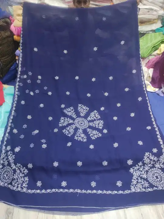 Sarees uploaded by Lcf crafts (lucknow Chikan factory) on 7/5/2023
