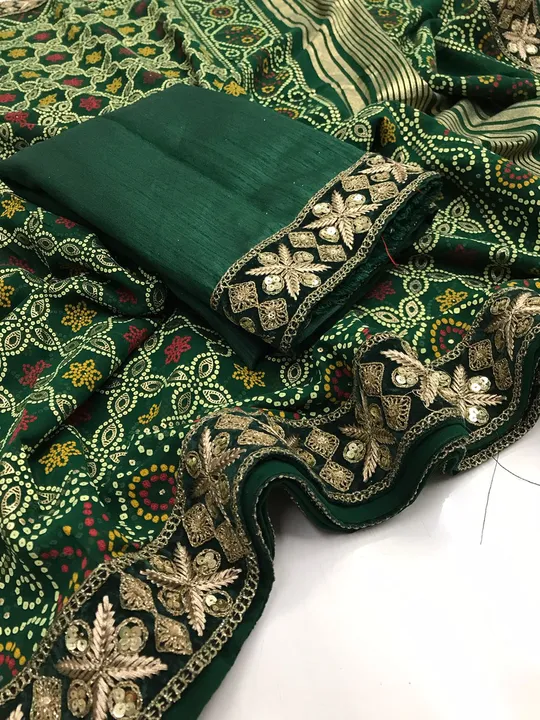 FRESH ARRIVAL❤️

Aanya

Pure bandhani soft georgate saree with foil weaving pallu and bandhani print uploaded by BOKADIYA TEXOFIN on 7/5/2023