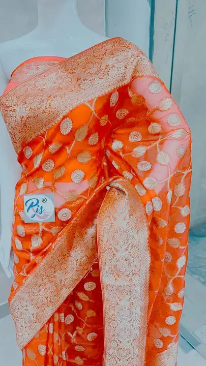 🏵️🏵️🏵️🏵️🏵️🏵️🏵️🏵️🏵️🏵️  Banarasi fancy dyeable Kora organza silk  Organza silk saree uploaded by business on 7/5/2023