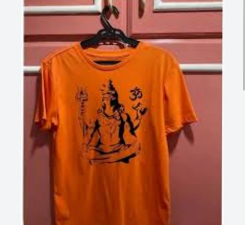 Mahakal bhole jay shiv mix design tshirts lycra fabric l xl xxl uploaded by Shree gurudev collection on 7/5/2023