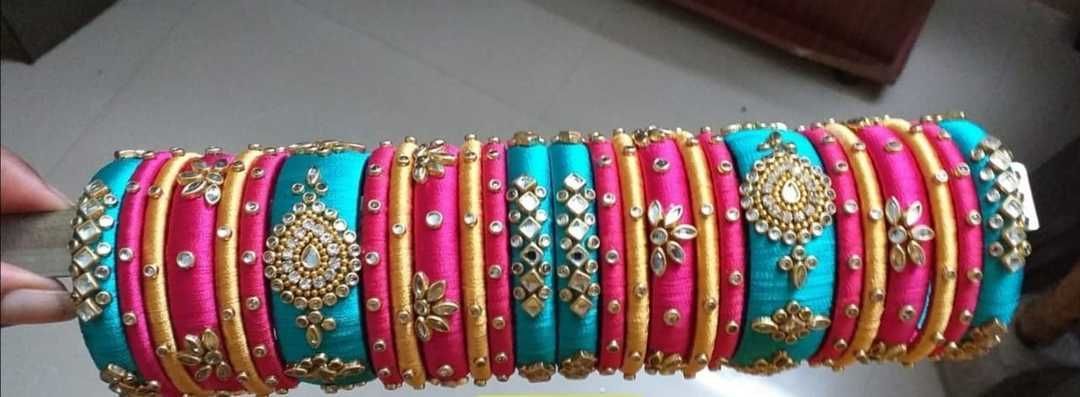 Post image Hey! Checkout my new collection called Silk thread bangles.