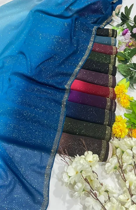 Ombre chiffon with glitter  uploaded by Hijab un nisa on 7/5/2023