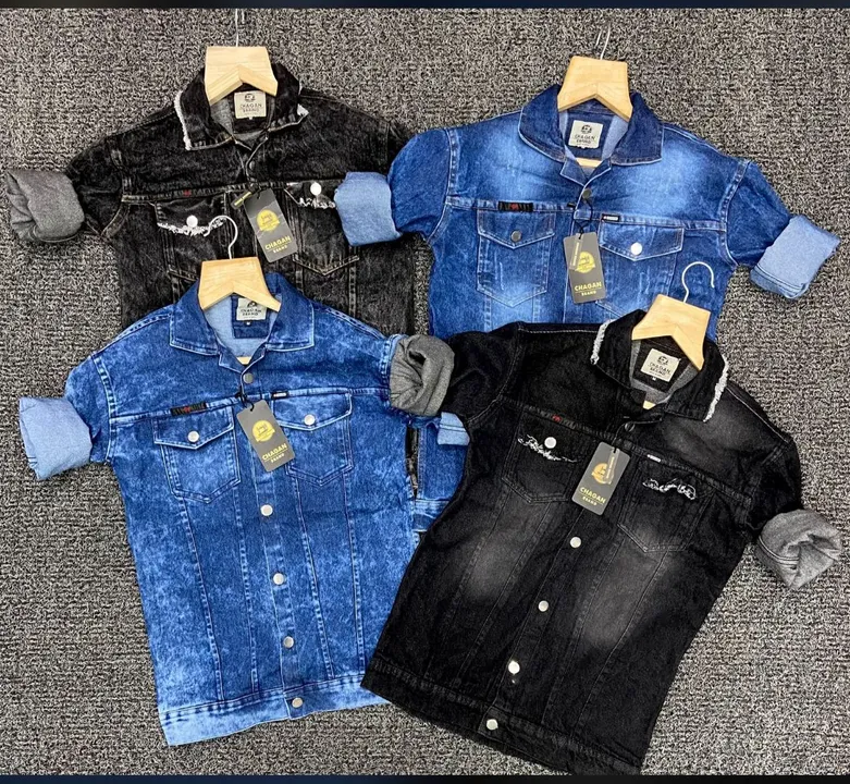 *Premium Denim JACKET* 🤩     *SIZES -M38  L40  XL42*✅  *PRICE JUST @₹385/-*😋😘  Call for enquiry - uploaded by Tredencias (Shirt Manufacturer) on 7/5/2023