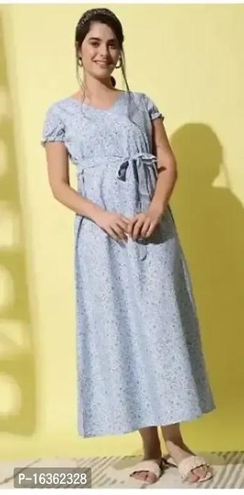 Crepe Printed Long Dress uploaded by wholsale market on 7/6/2023