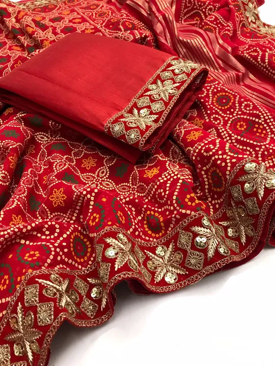 FRESH ARRIVAL❤️

Aanya

Pure bandhani soft georgate saree with foil weaving pallu and bandhani print uploaded by Marwadi Businessmen on 7/6/2023