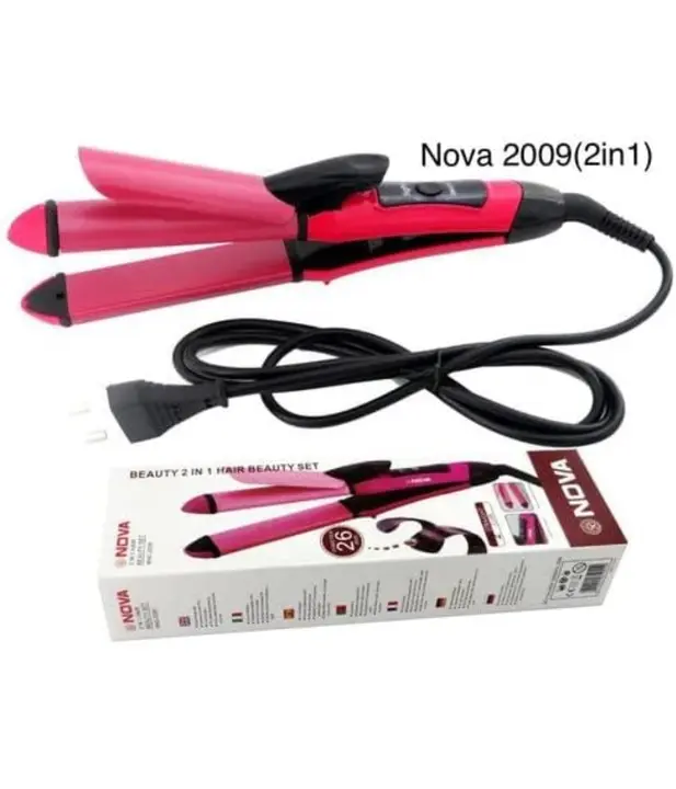 Combo Set of 2In1 Hair Straightener And Hair Curler-2009 + Professional Hair Dryer-1290 For Men And  uploaded by Heer Beauty Store  on 7/6/2023