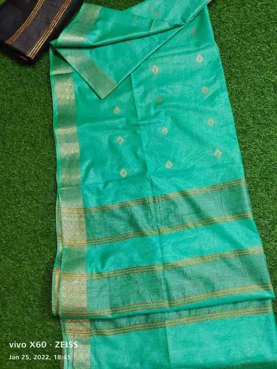 
🥻🥻Viscose silk saree with Weaving boota design uploaded by Linen Saree Hub on 7/6/2023