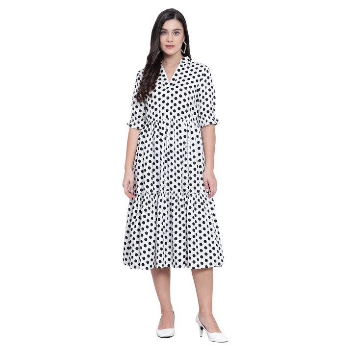 Polka dot dress uploaded by business on 7/6/2023