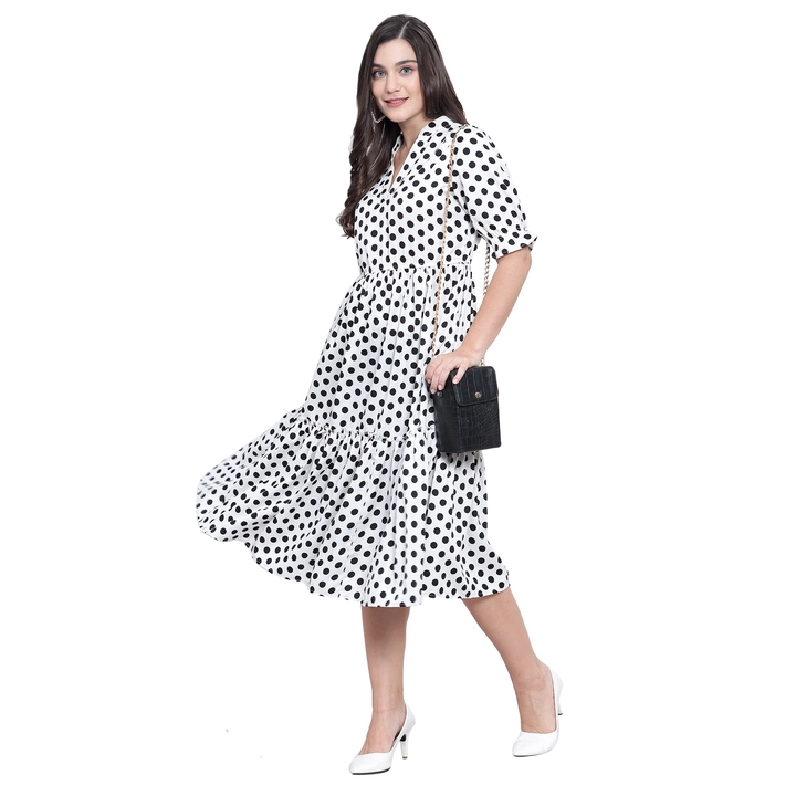 Polka dot dress uploaded by NKSA fashion  on 7/6/2023