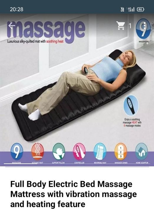 Full body electronic massage bed  uploaded by business on 3/15/2021
