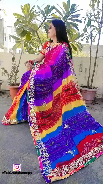 Georgette saree  uploaded by Janvi Collection on 7/6/2023