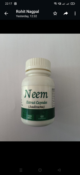 URBFORT Neem extract capsule 60 CAP  uploaded by business on 7/6/2023