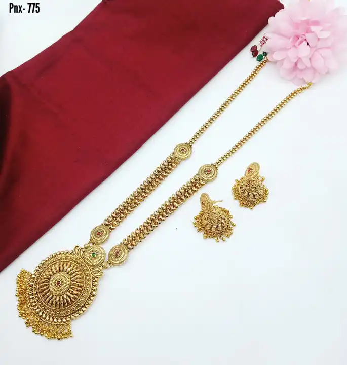 Long set uploaded by Radhe Krishna fashion jewelry on 7/6/2023