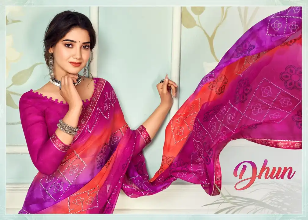 Brand :- Ruchi

Catalog:- *DHUN 6*

Price :- *550+5%*

Fabric :-  *Chiffon with attached*
       *Za uploaded by Aanvi fab on 7/6/2023