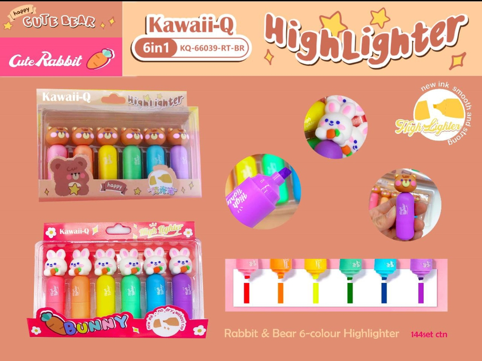 KAWAII-Q HIGHLIGHTERS  uploaded by TAAJ  on 7/6/2023