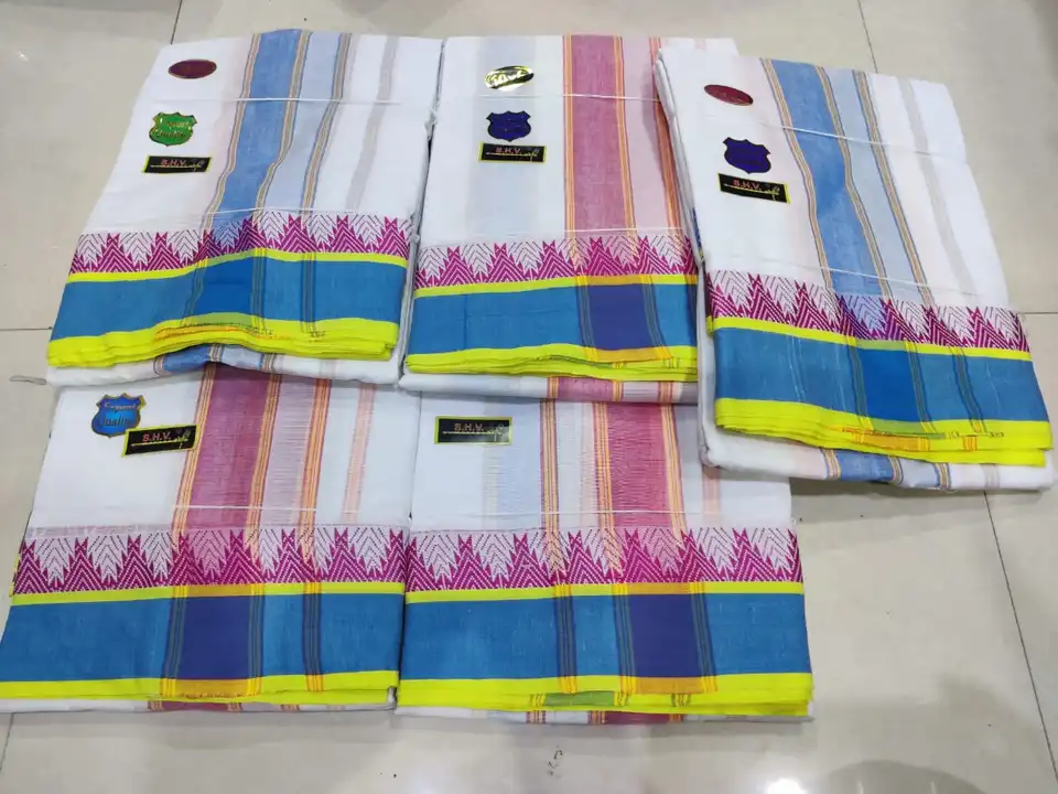 South cotton dhoti set 10 x6 uploaded by Radhika clothes on 7/6/2023
