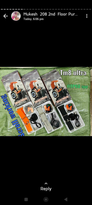 TM 8 ultra watch uploaded by Dadhimati Mobile Accessories on 7/6/2023