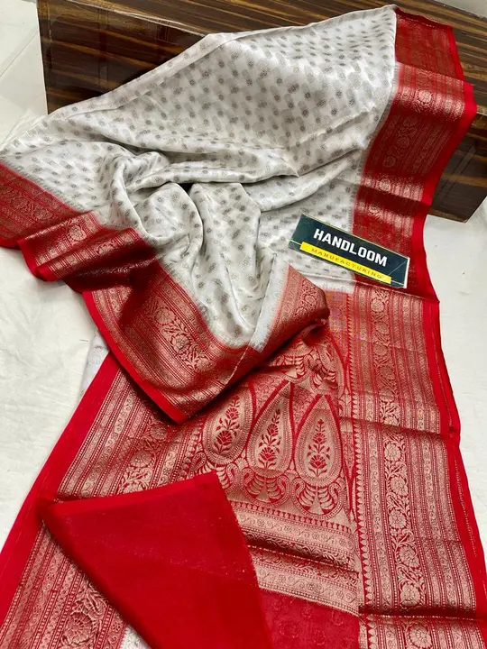 Banarsi Semi Gergot Soft Saree uploaded by Meenawala Fabrics on 7/6/2023