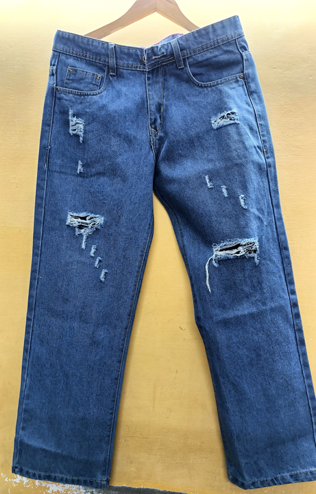 Straight torn jeans  uploaded by business on 7/6/2023