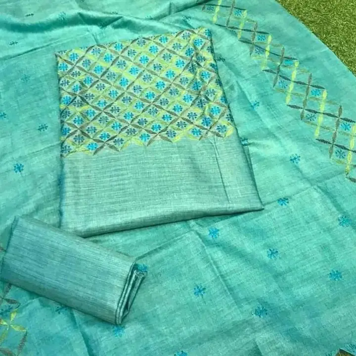 Embroidery suits uploaded by WeaveMe India on 7/6/2023