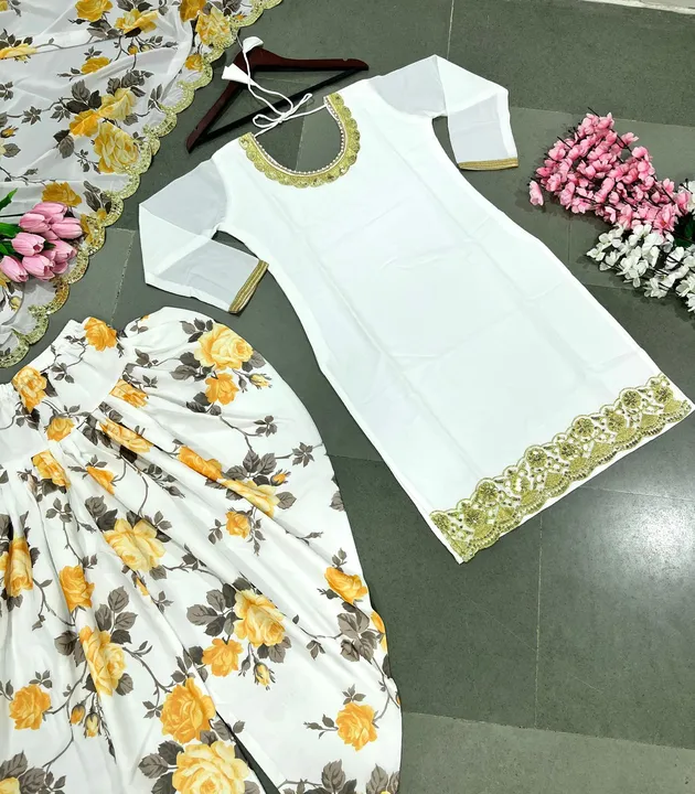 💥*Launching New Designer Party Wear Look Top ,Dhoti Salwar and Dupatta *👌❤️

*SSR-402*-*New Colour uploaded by Ahmed fashion on 7/6/2023