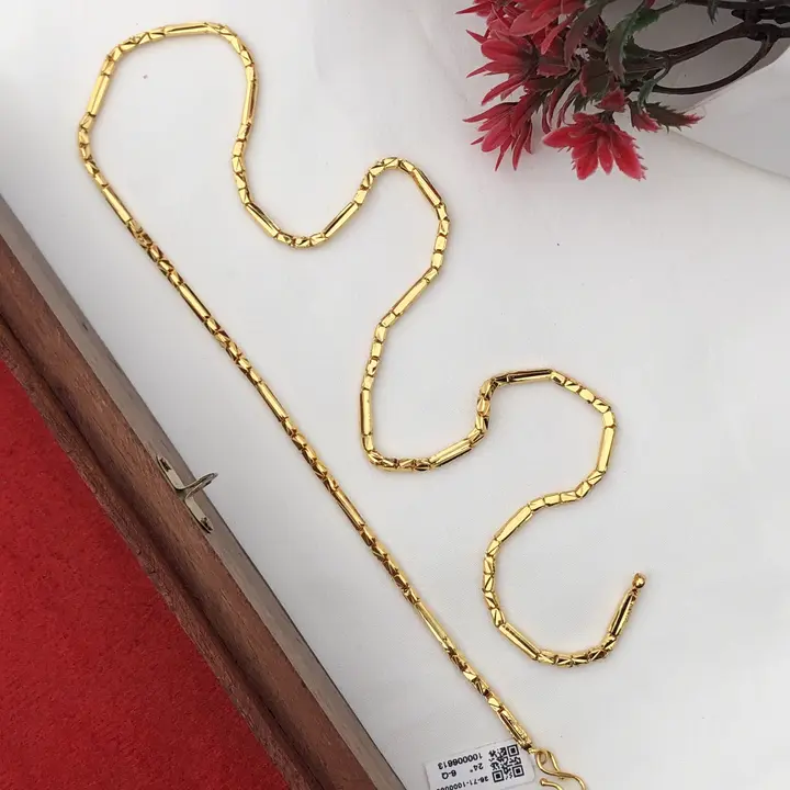 MicMicro gold plated chain 6  month guarantee full uploaded by Radhe jewellery  on 7/6/2023