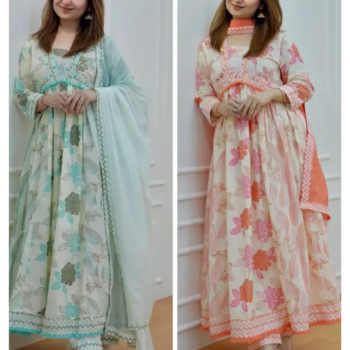 *New LUNCHING 🥰*

*🌸Anarkali PREMIUM COTTON SUIT SET🌸* 

*For a Festive gathering, you'll can opt uploaded by Ahmed fashion on 7/6/2023