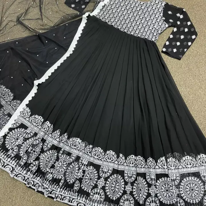 *👉❤️PRESERNTING NEW  HEAVY EMBROIDERY WORK GOWN WITH DUPATTA 👍*
                                   uploaded by Ahmed fashion on 7/7/2023