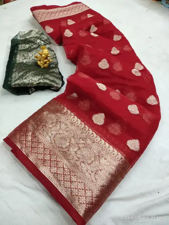 Today sale price 

This Summer Special organza Butti Zari Saree 💠💠
⚡⚡⚡⚡Super Posting👌👌
New launc uploaded by Gotapatti manufacturer on 7/7/2023