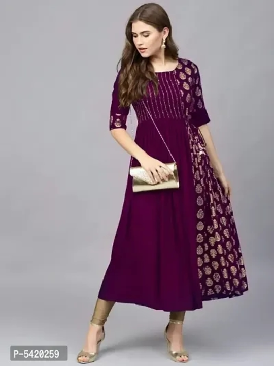 Stunning Rayon Hand Work Kurta For Women And Girls uploaded by wholsale market on 7/7/2023