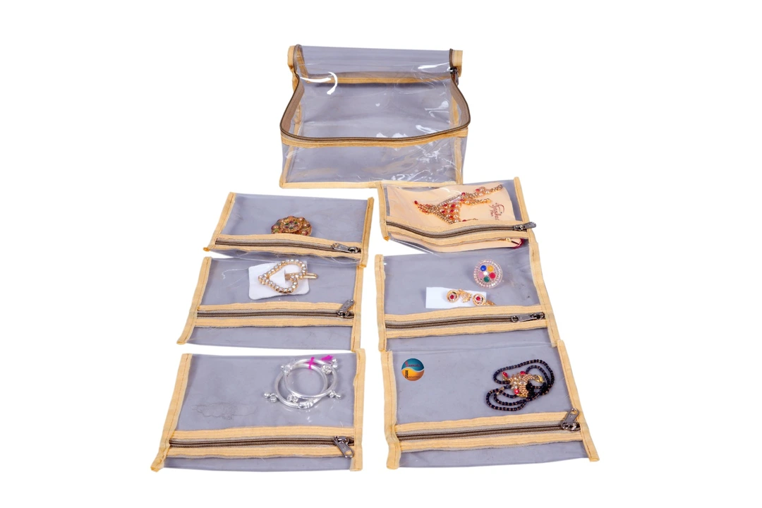 Pvc jawelry organizer kit with 6 pouch  uploaded by SAMRATHAL INDUSTRIES on 7/7/2023