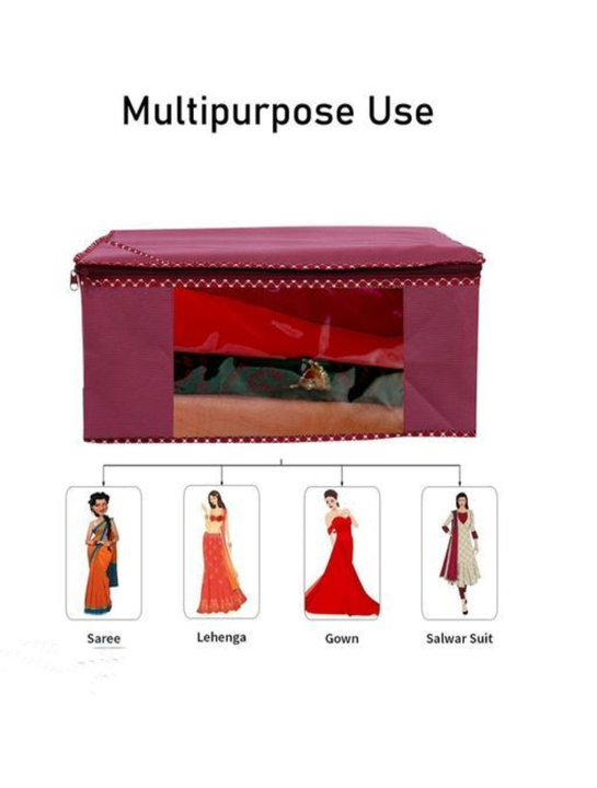 Mahrun saree cover clothes cover wardrobe organizer  uploaded by SAMRATHAL INDUSTRIES on 7/7/2023