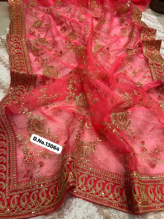 💃🏼 Launching Premium Organza collections  ♥️ 

*sequence saree  collection ||*

*D.No.13064*

💐Fa uploaded by Maa Arbuda saree on 7/7/2023