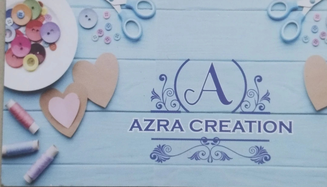 Visiting card store images of Azra Creation 