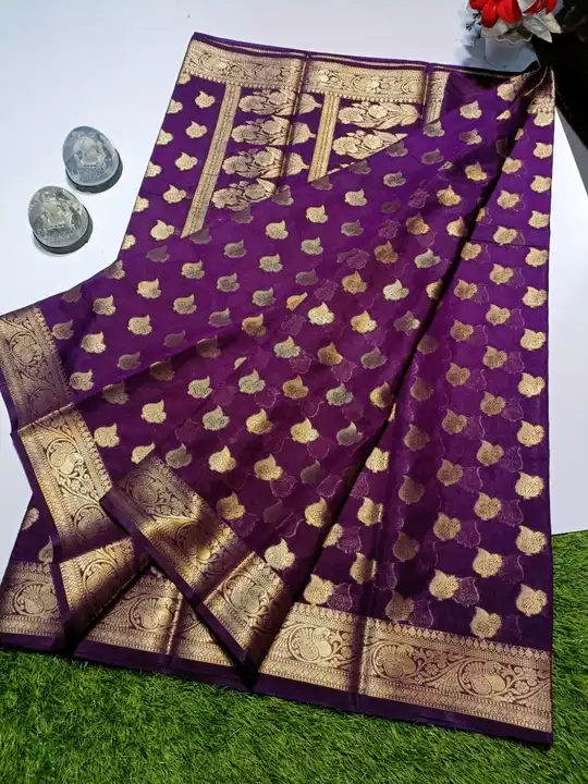 Semi georget soft silk saree uploaded by SHAMEEMA SAREES on 7/7/2023