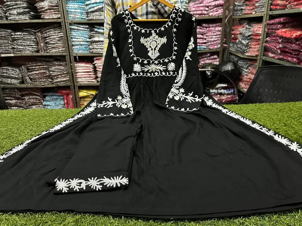 Black Embroidery Kurta Set uploaded by Chiranjiv on 7/7/2023
