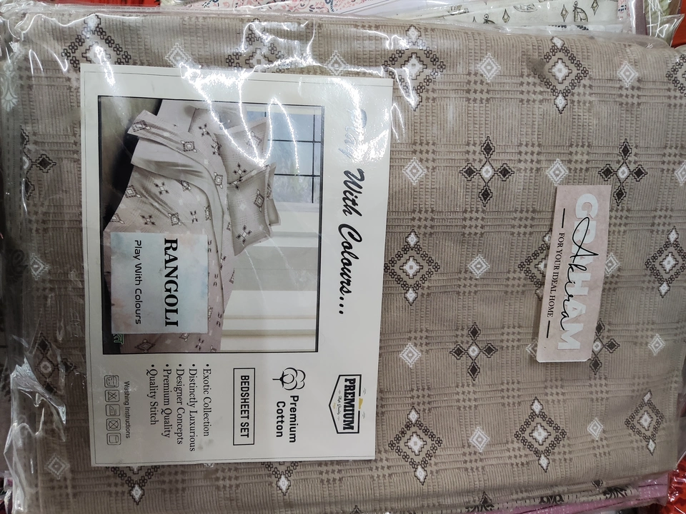 Rangoli cotton bedsheet uploaded by Shyam Sunder & Co. on 7/7/2023
