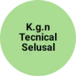 Business logo of K.G.N tecnical selusal shop