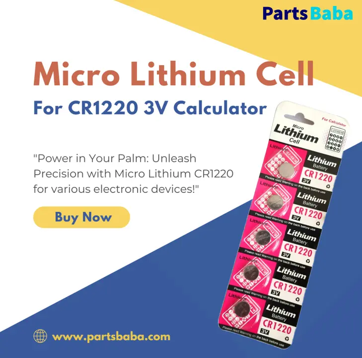 Post image Buy Micro Lithium Cell for CR1220 3V on PartsBaba
Check the link to buy
https://bit.ly/3O34lla