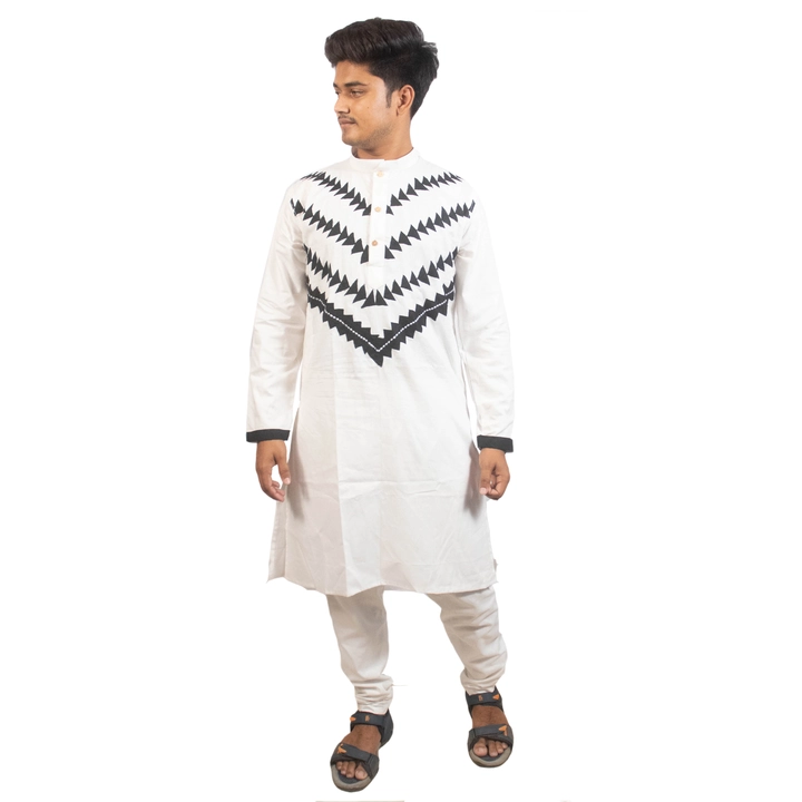Cotton applick panjabi uploaded by Archisa boutique & Collection on 7/7/2023