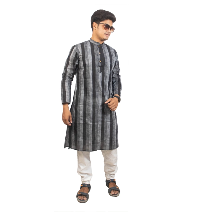 Pure cotton khadi strips man's panjabi uploaded by Archisa boutique & Collection on 7/7/2023