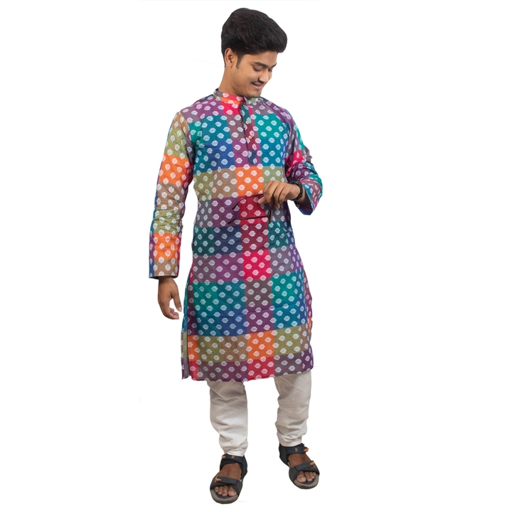 Pure cotton block printed man'spanjabi uploaded by Archisa boutique & Collection on 7/7/2023
