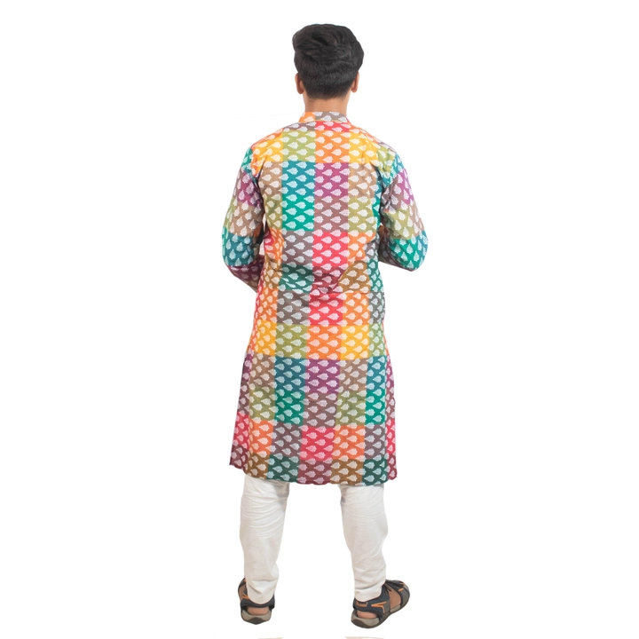 Pure cotton block printed man's  panjabi uploaded by Archisa boutique & Collection on 7/7/2023